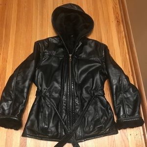 Wilson’s Leather zip-up lined jacket